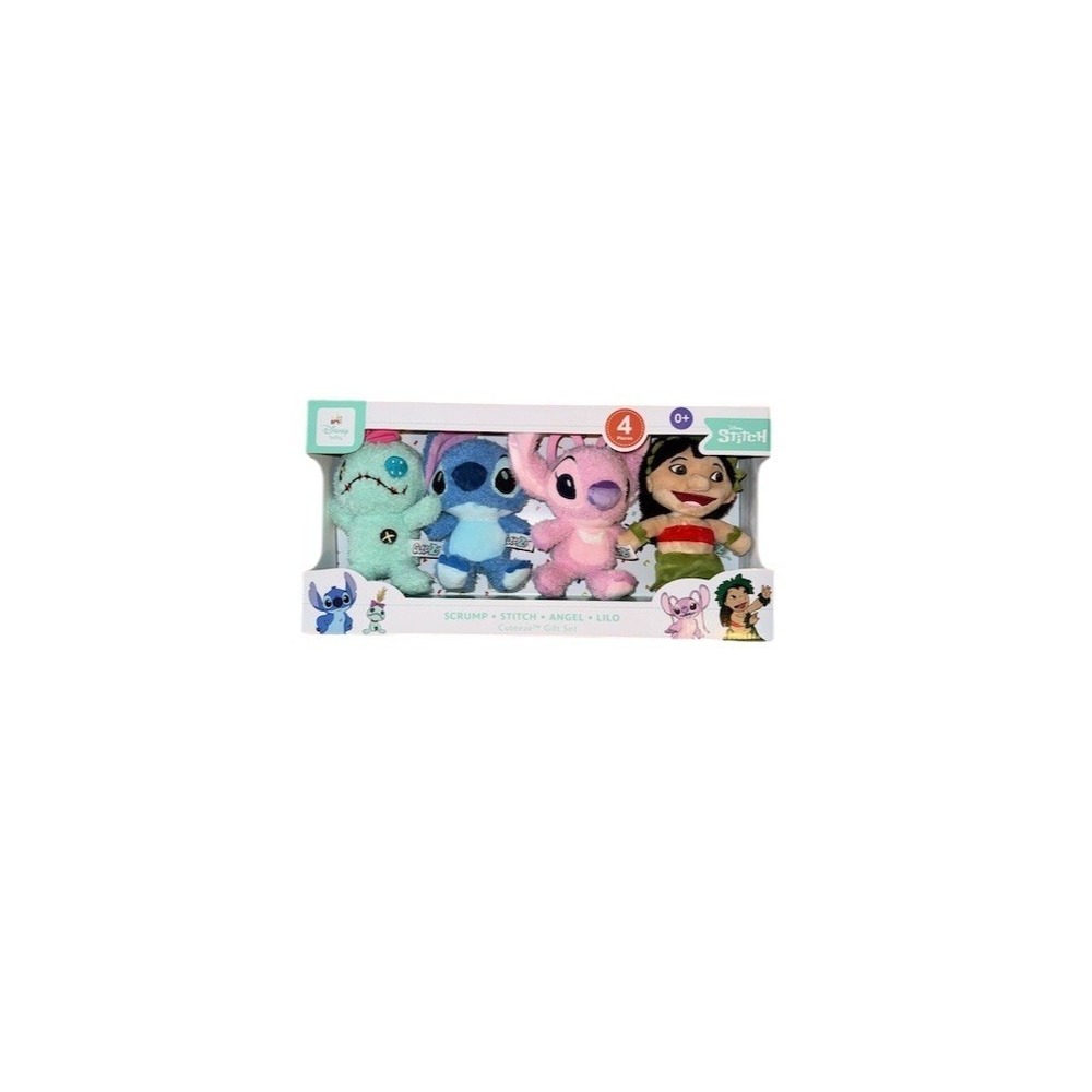 Disney Baby Cuteeze Lilo Stitch 4pc Plush Gift Set Stitch Angel Lilo Scrump NIB‎ - Picture 3 of 8